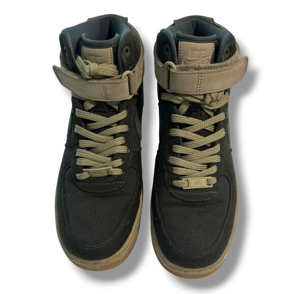 Nike Women's Air Force 1 High Utility Sneakers Green Size 8 - Picture 2 of 9